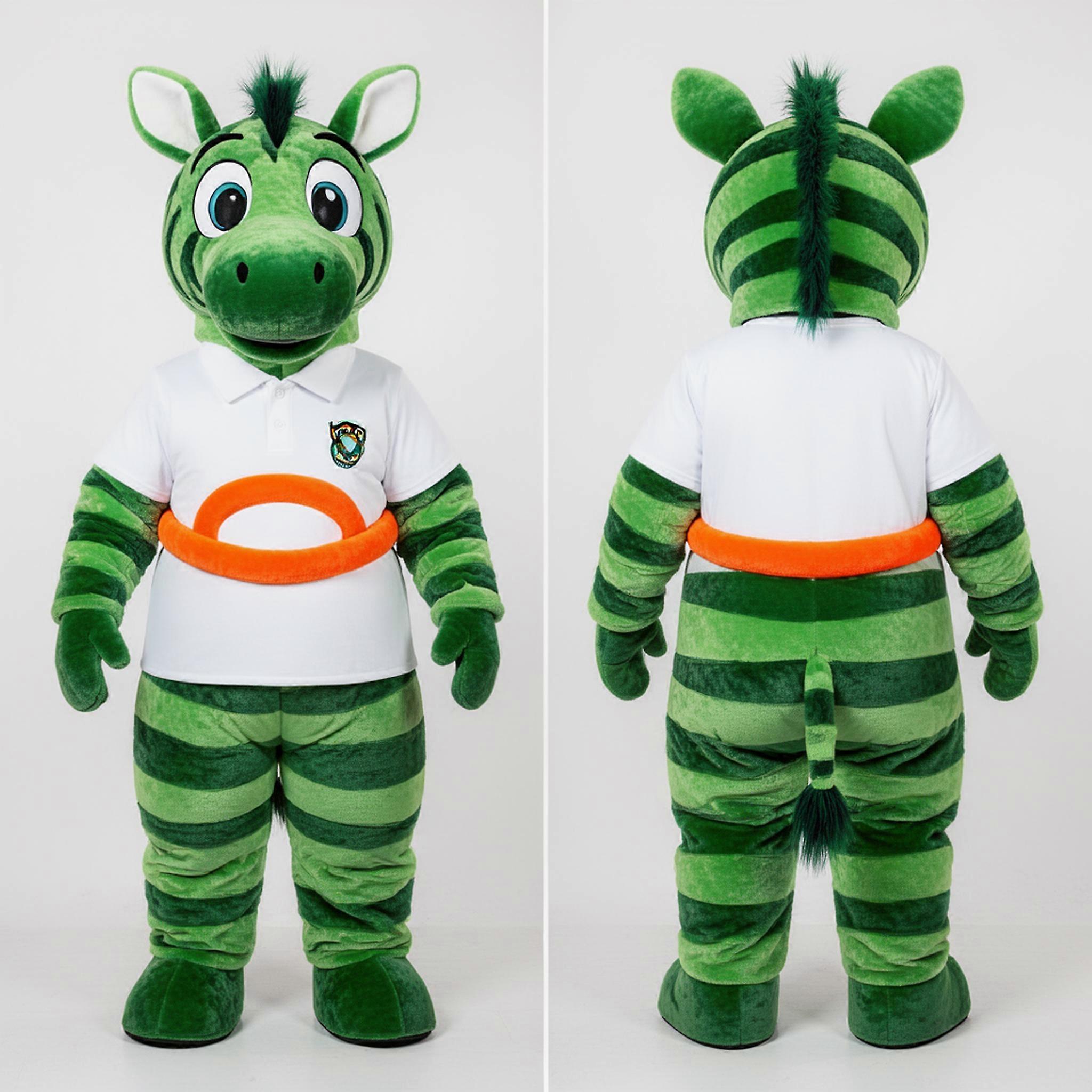 MASTICOT Velvety Striped Zebra Mascot