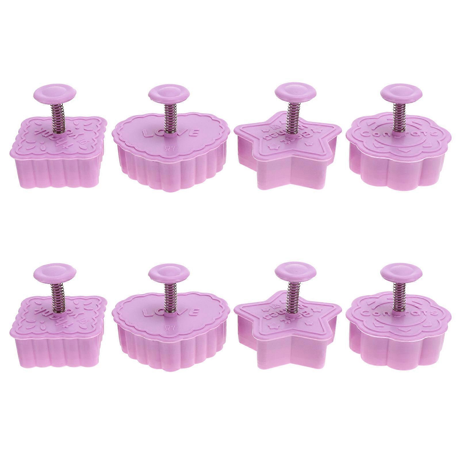 Baking Mold 8Pcs for Baking Use Assorted Color Cookie Mold Set
