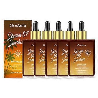 1-5x Oceaura Bronze-Tone Hair Darkening Essence Suitable For Whole Body, Natural And Long-Lasting Color, Summer Nourishing, Shiny Skin