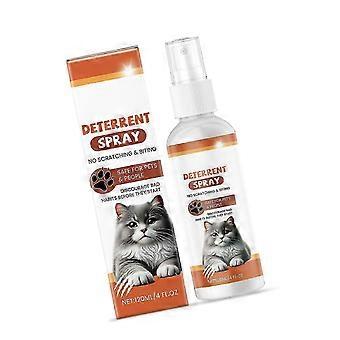 Spray a prueba de gatos de 118 ml (4 onzas líquidas) con extractos naturales de cítricos para proteger los muebles de interior. Evita que las mascotas se suban a las casas. Controla la orina. Entrenamiento multicolor.