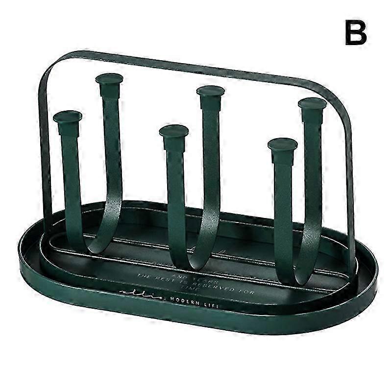 Oval Base Cup Drying Rack For 6 Mugs