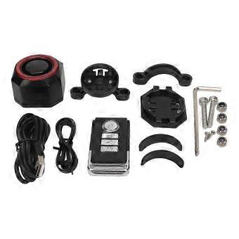 Smart Bike Tail Light Alarm Bike Brake Light Auto ON Off USB C Rechargeable IP65 Waterproof Antitheft Bicycle Alarm with Remote