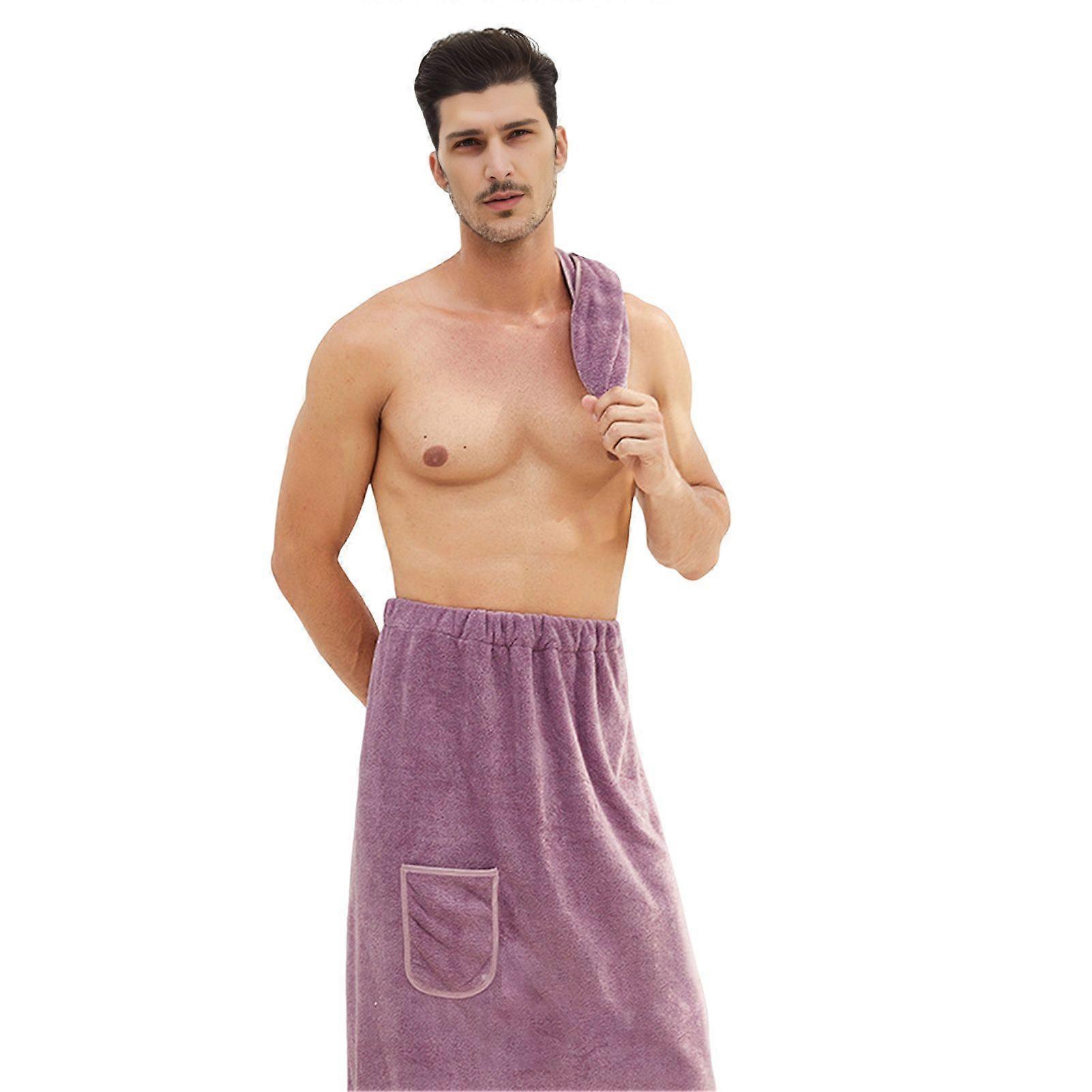 Absorbent Adjustable Men's Shower Wrap