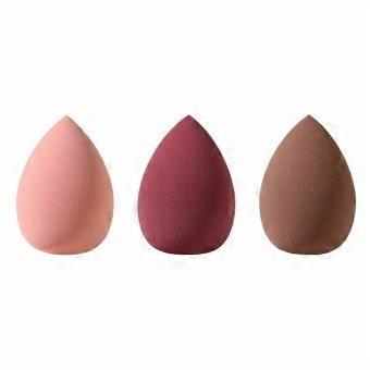 Set van 3 make-upsponsjes, pompoenvormig, druppelvormig sponsje, kussenvormig sponsje, beautyblender voor het blenden van foundation.