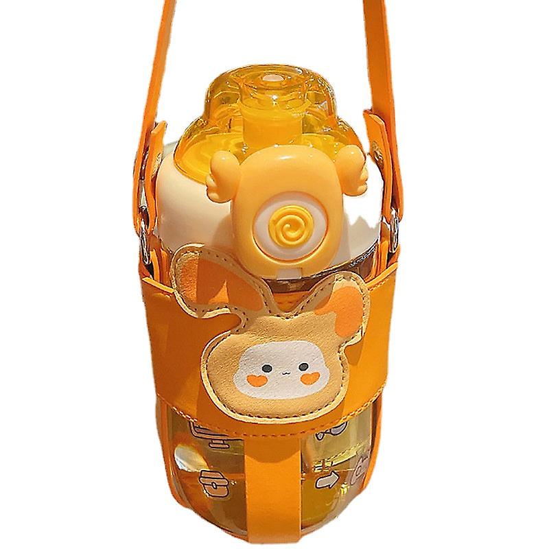 Kids Water Drinking Bottle Cute For Child Advanced Sense Large Capacity Good-looking Girly Heart