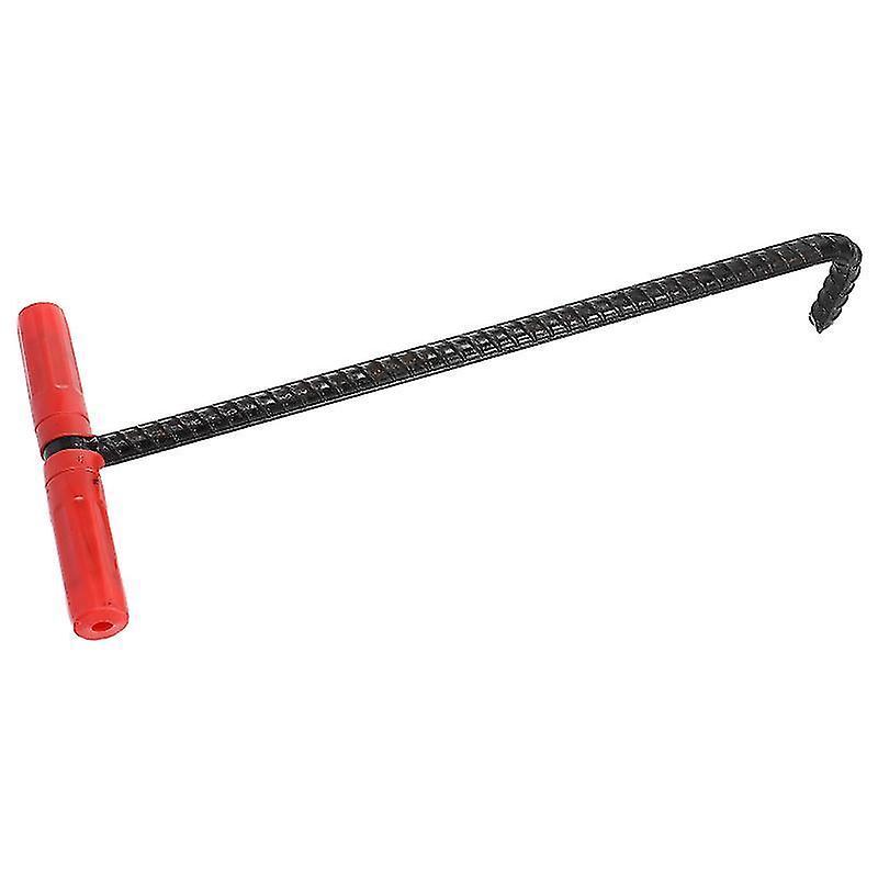 45X20cm Black Utility Hooks 1pc Heavy-duty Hook Rebar Hook Manhole Cover Hook Rolling Door Hook Meta