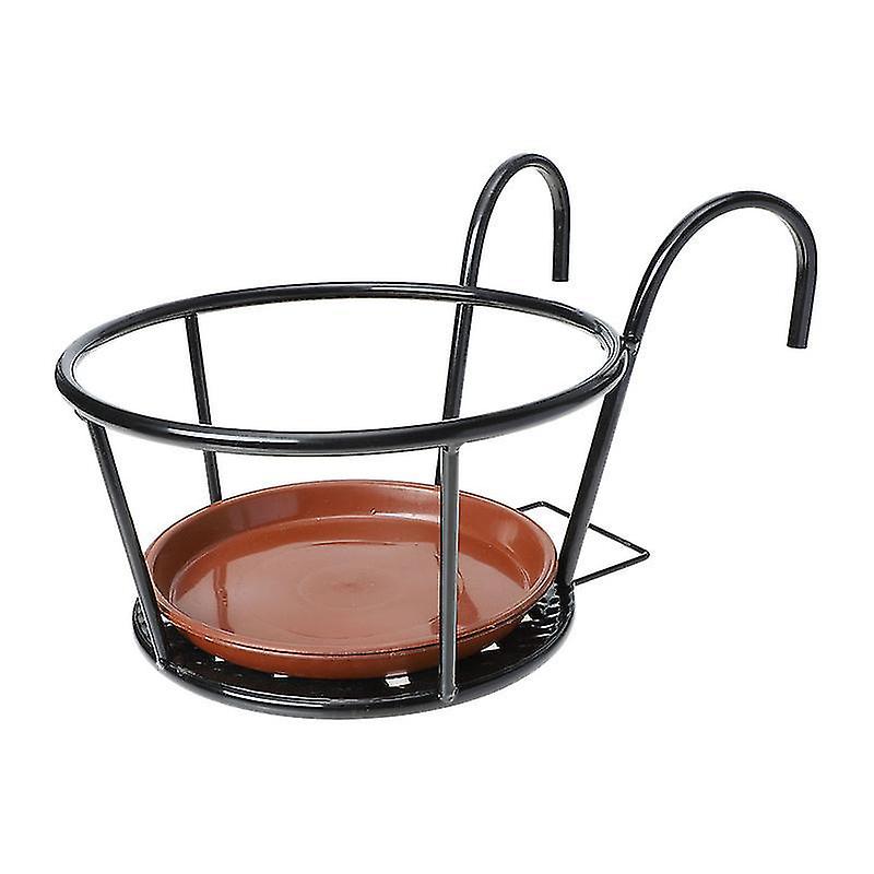22X22cm Assorted Color Pots & Planters 1 Set Of Balcony Railing Flowerpot Rack Window Sill Hanging P