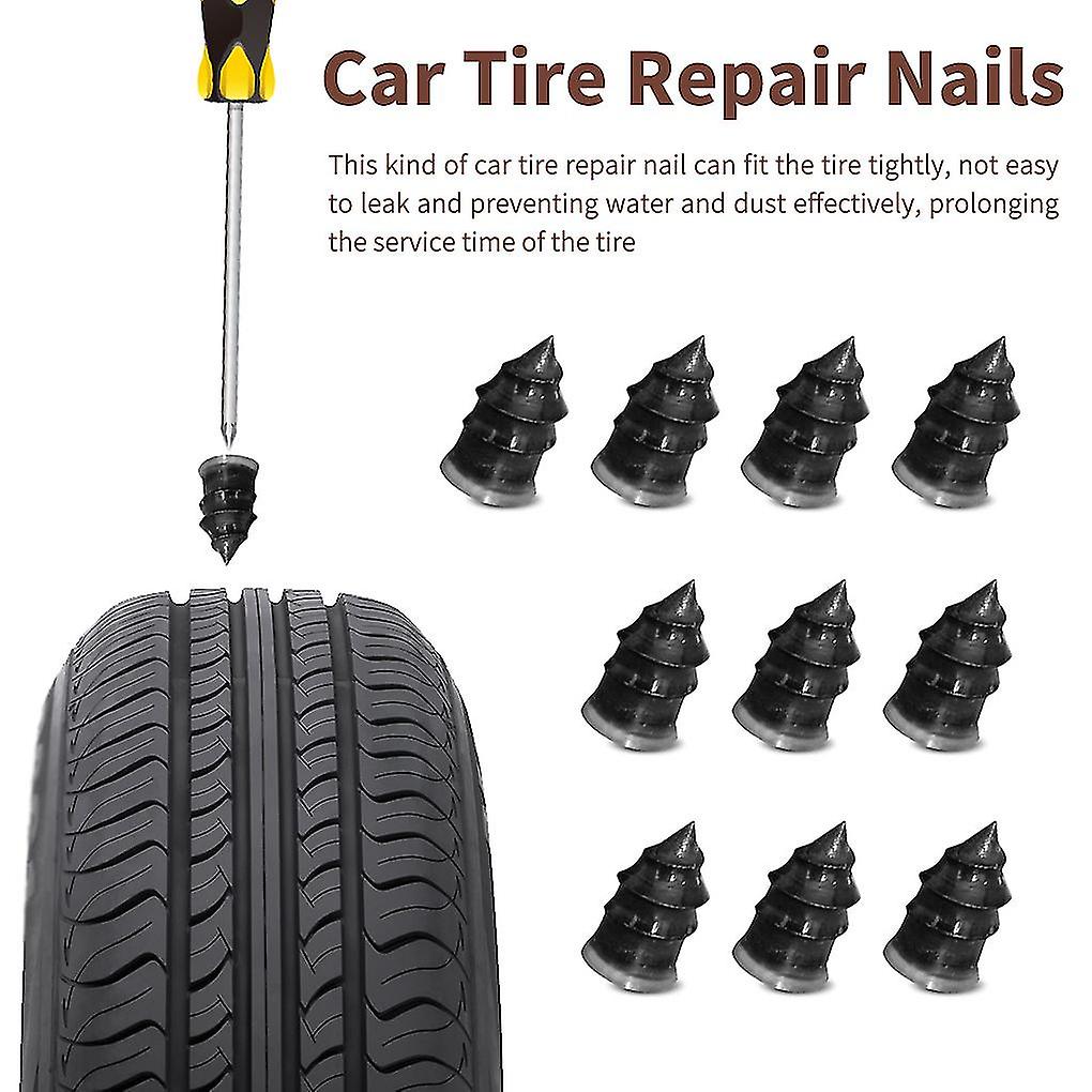 Car Tyre Patching Tire With Nail 10pcs Vacuum Tyre Repair Nail For