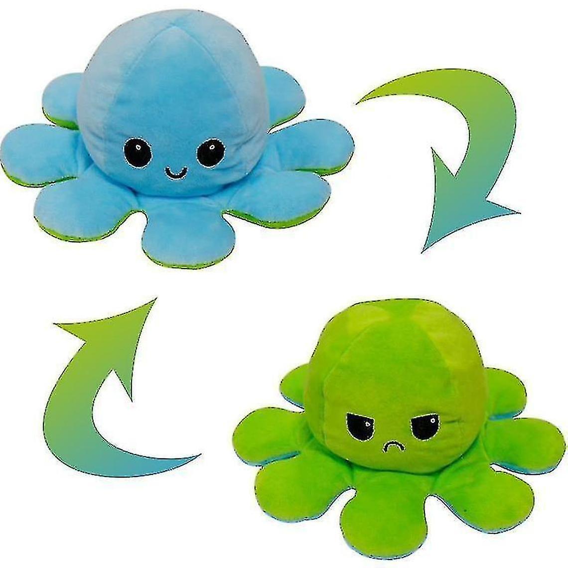 Reversible Octopus Doll - Double Face Flip Plush (d)