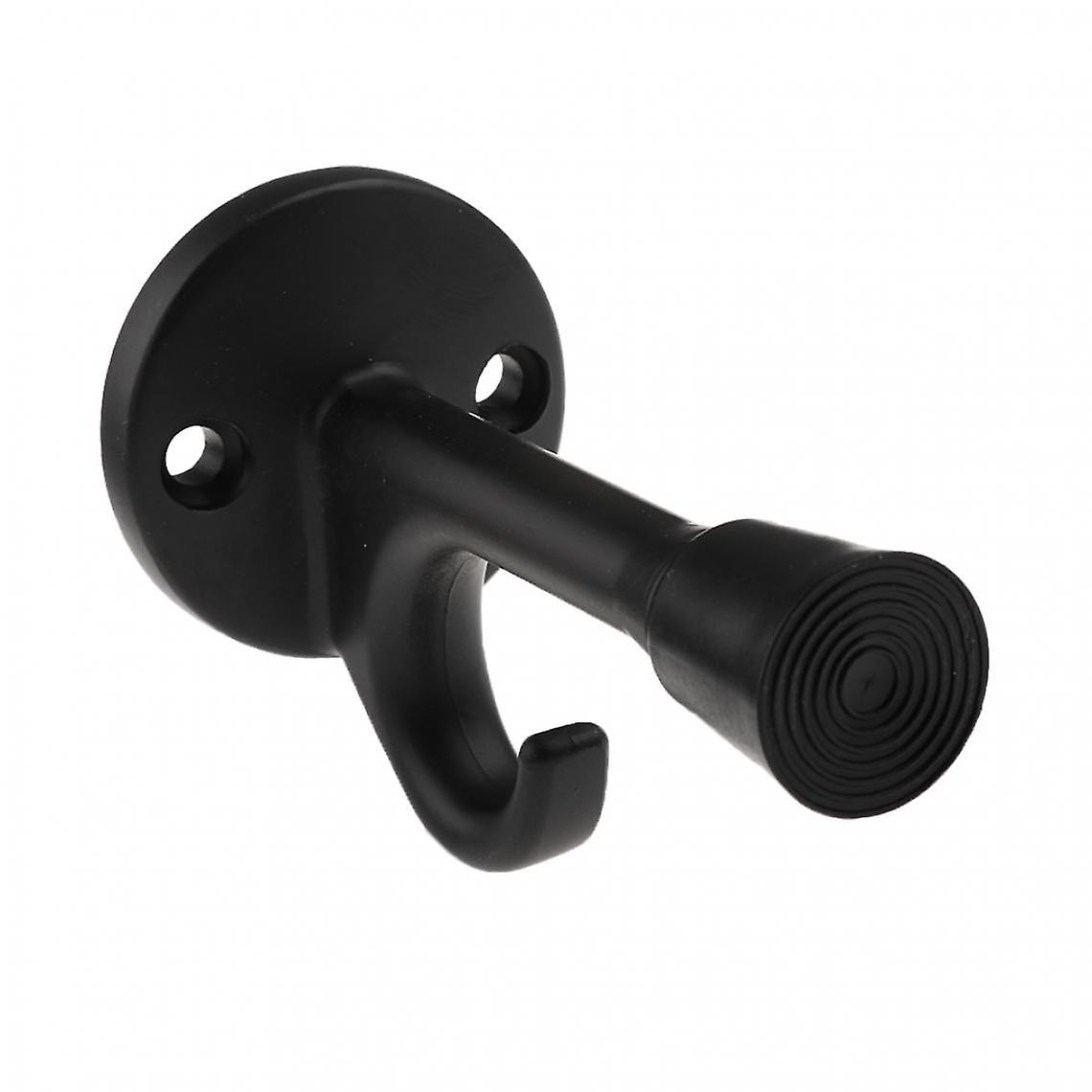 Waterproof Barrier Stop Jammer Door Closure Block Stopper With Hanging Hook Black