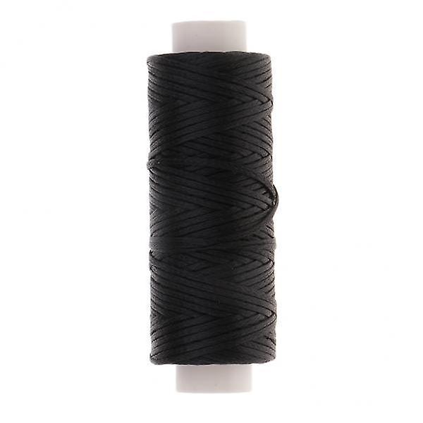 3x1 Roll Flat Waxed Polyester Thread Cord for Sewing Accessories Black
