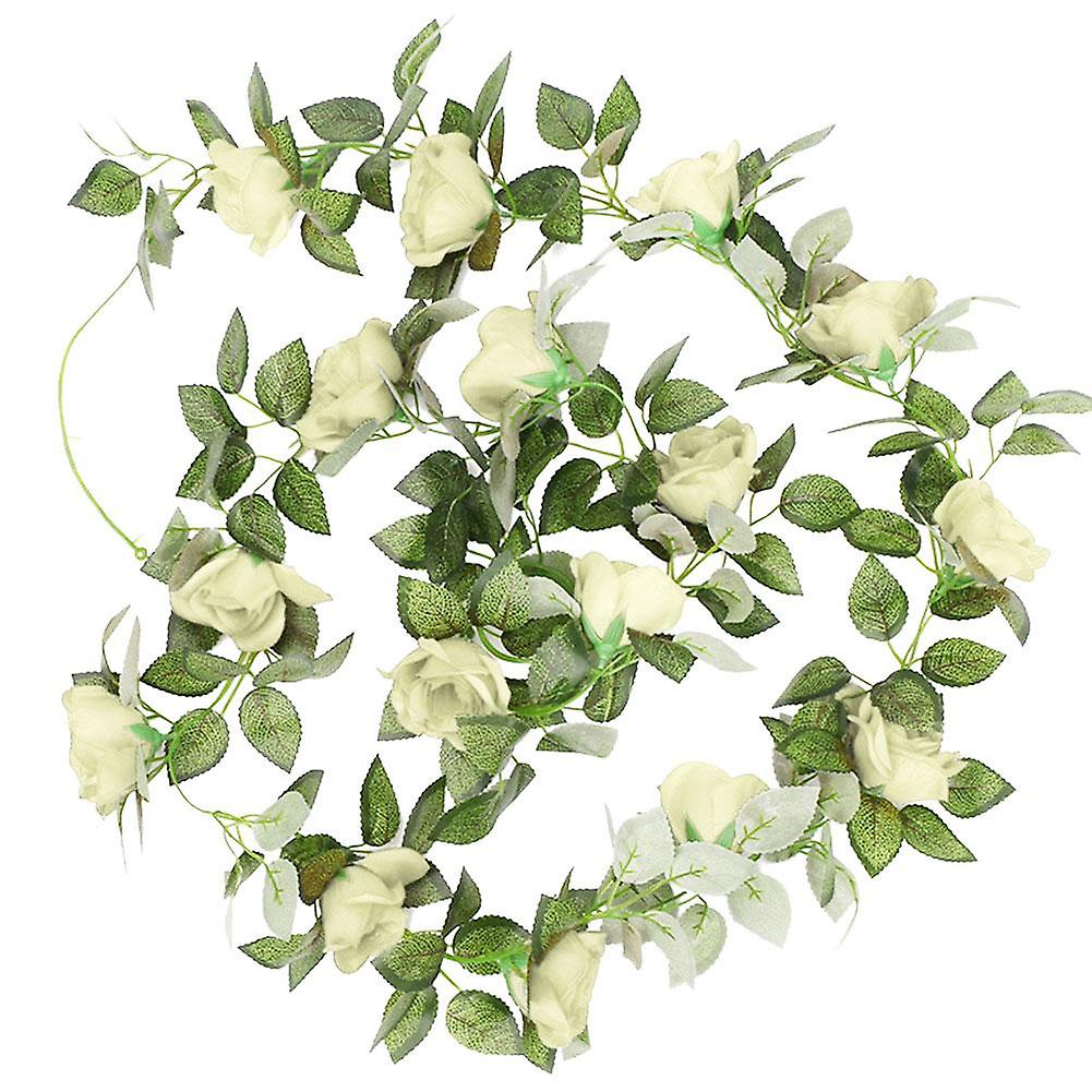ZHOUBA 220cm Artificial Flower Rose Vine Hanging Garland Party Home Wedding Decoration