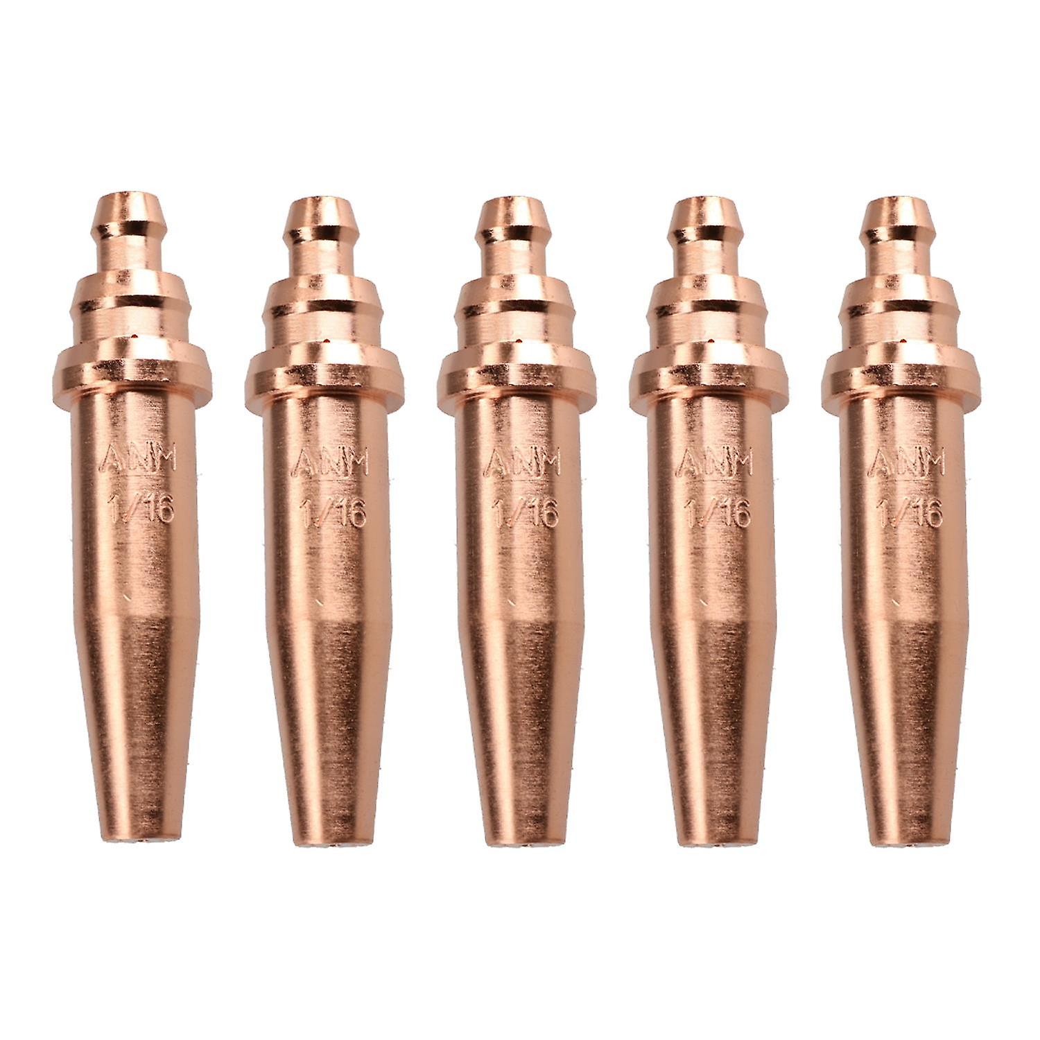 ANM Acetylene Oxygen Gas Cutting Nozzle Tip Standard length 1/16" 10-75mm 5pk