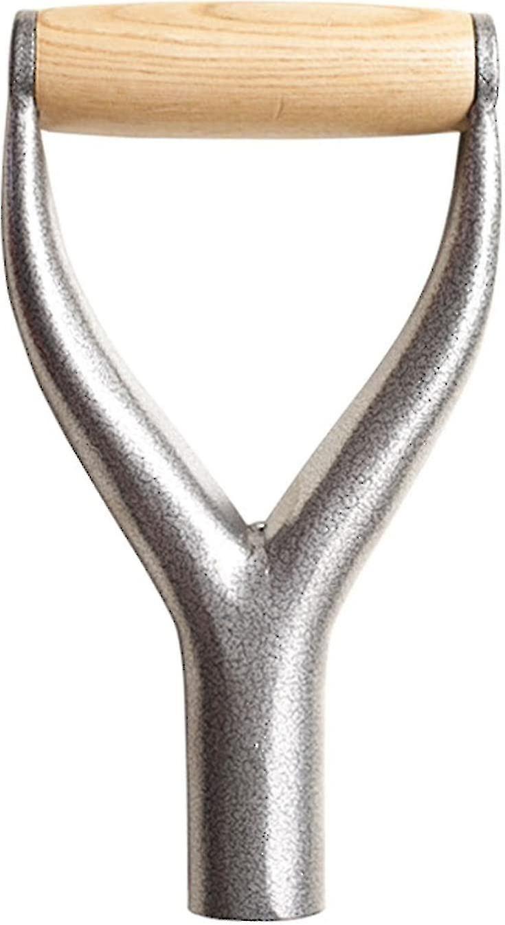 31mm Inner Diameter Iron Shovel Handle Y-handle Good Hand Protection Strong Iron Garden