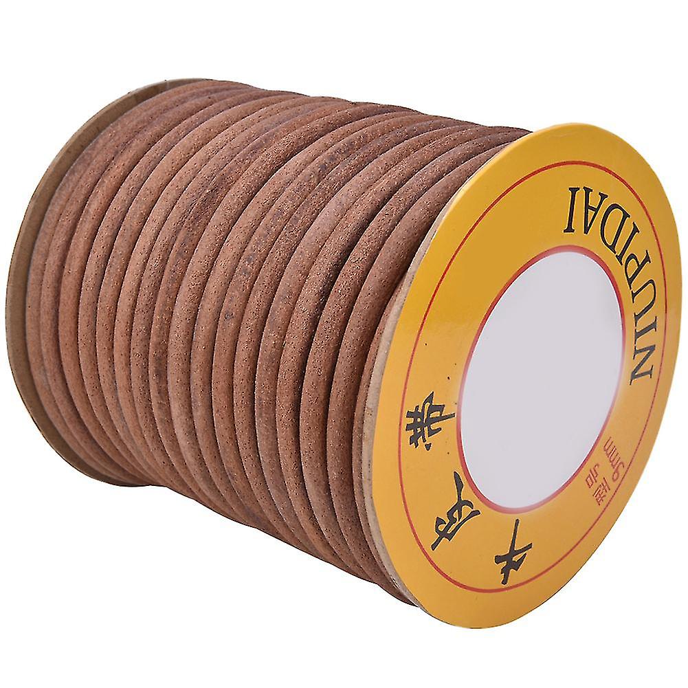 20m Sewing Machine Leather Belt 9mm Width Cowhide Multi Function Durable Replacement Belt for Industrial and Home Use