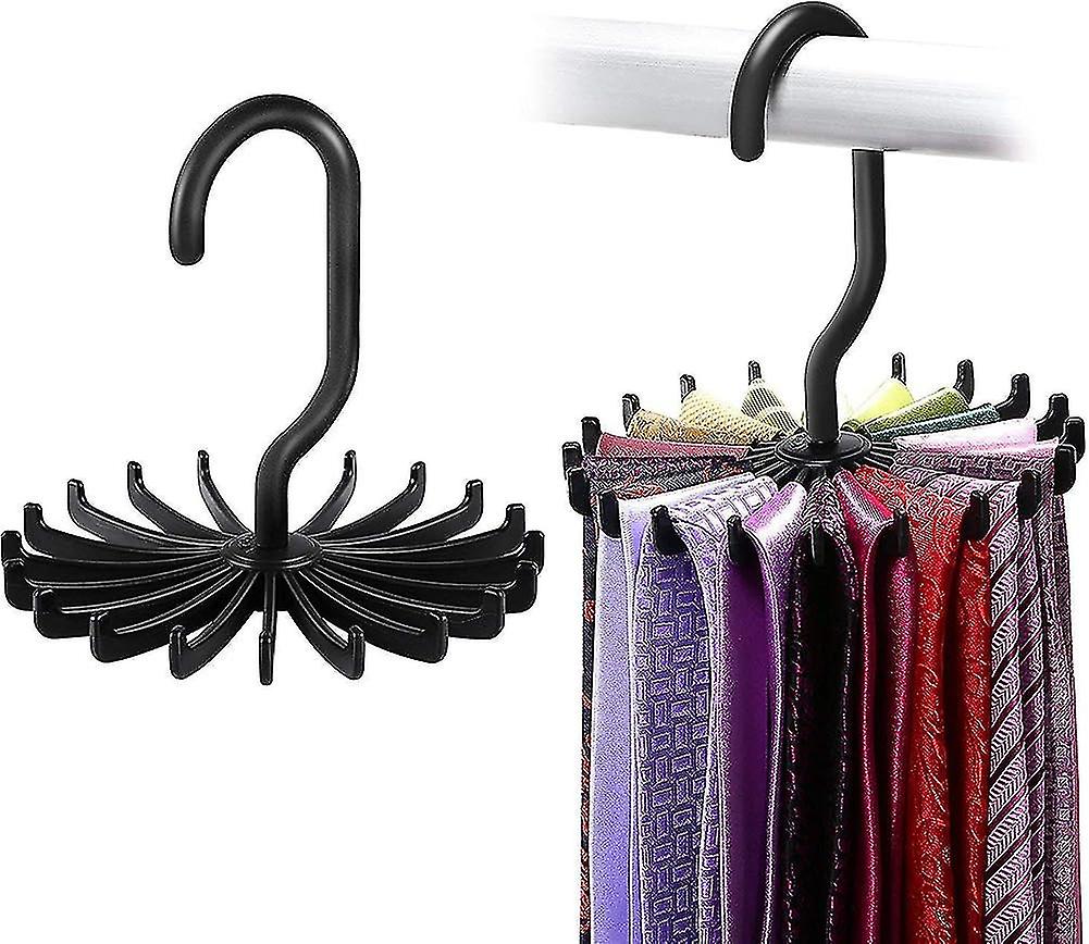 Tie Holder - 360 Rotatable Hangers For 20 Ties