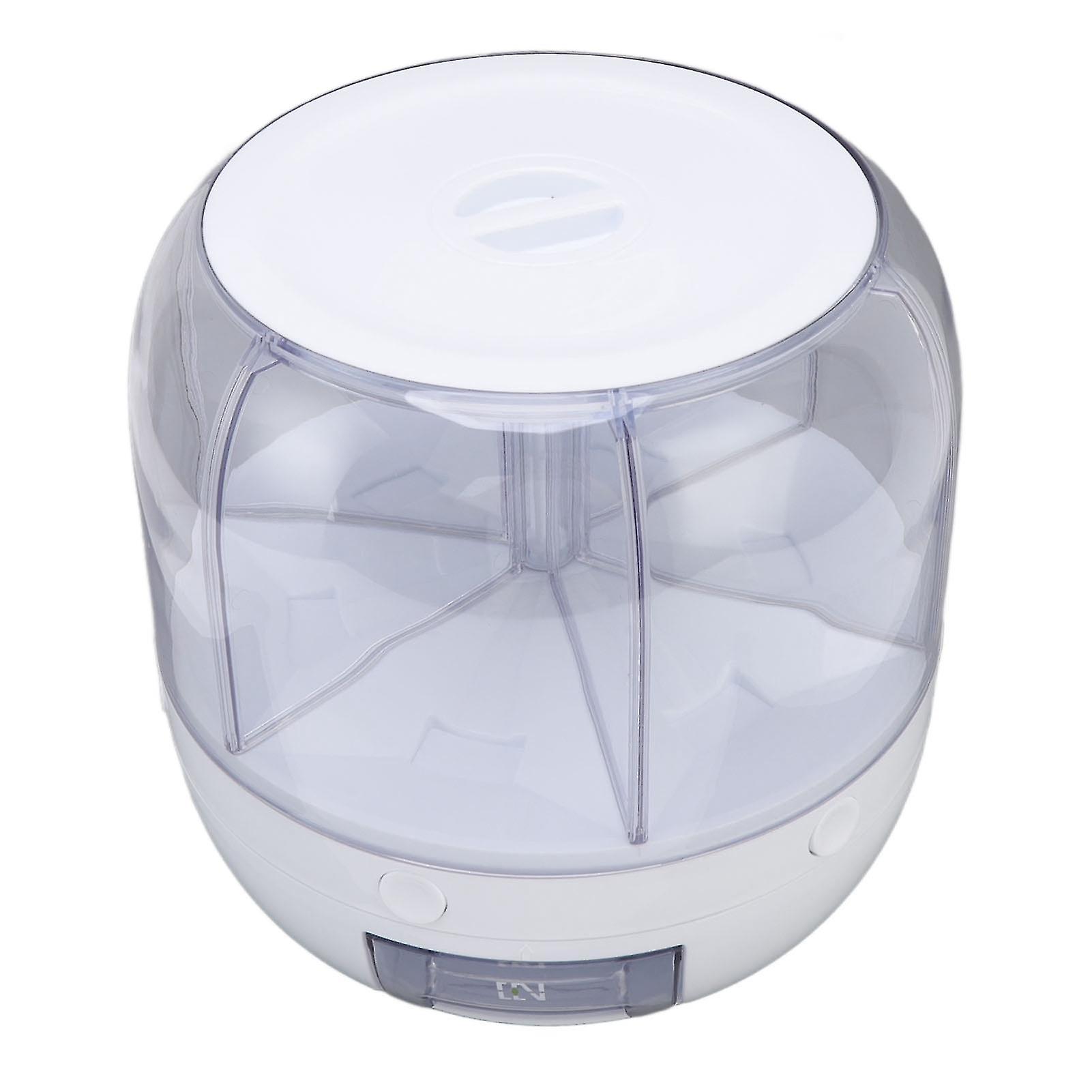 6-Grid 10kg PP Rotating Insect-Proof Grain Dispenser for Kitchen