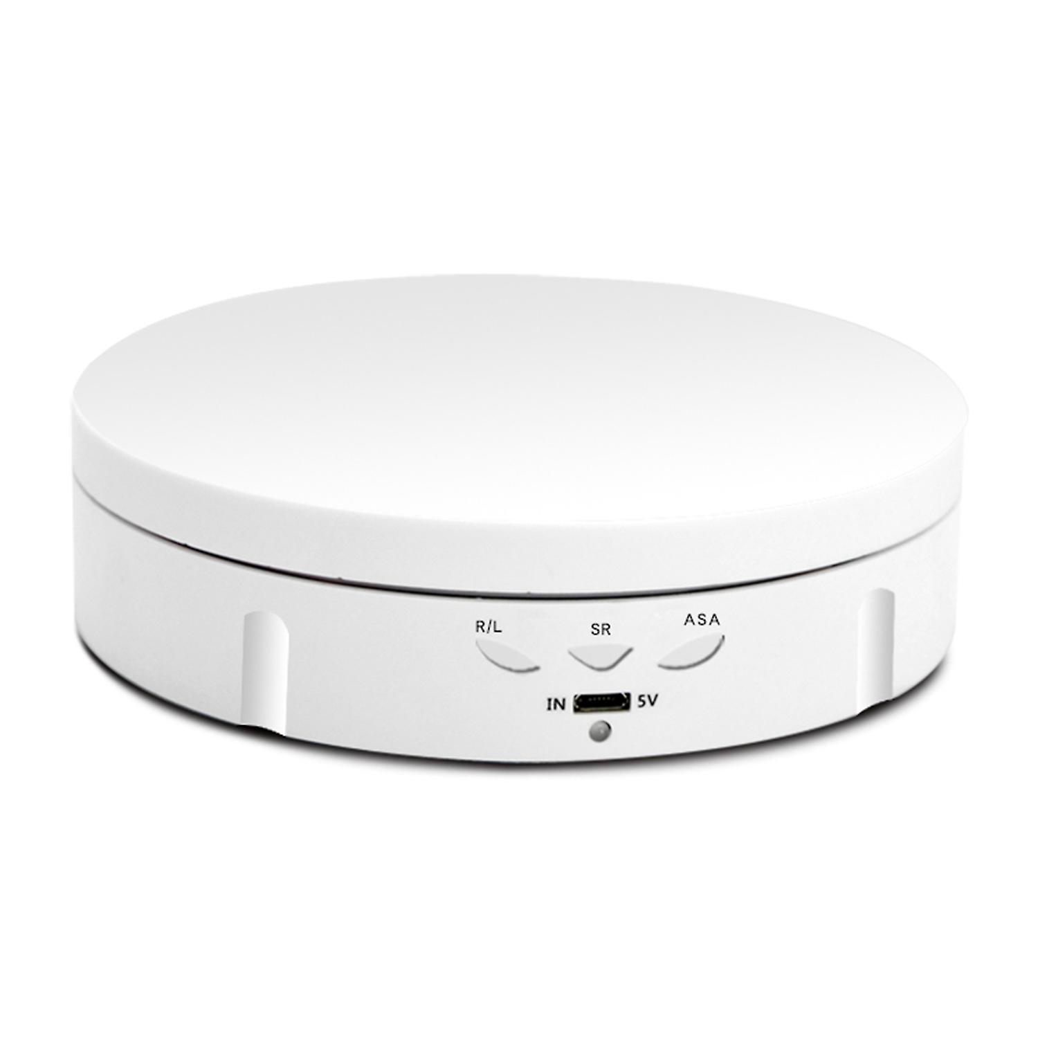 360° Electric Rotating Turntable USB Charging Rotating Display Stand 3 Speed Adjustable for Photogra