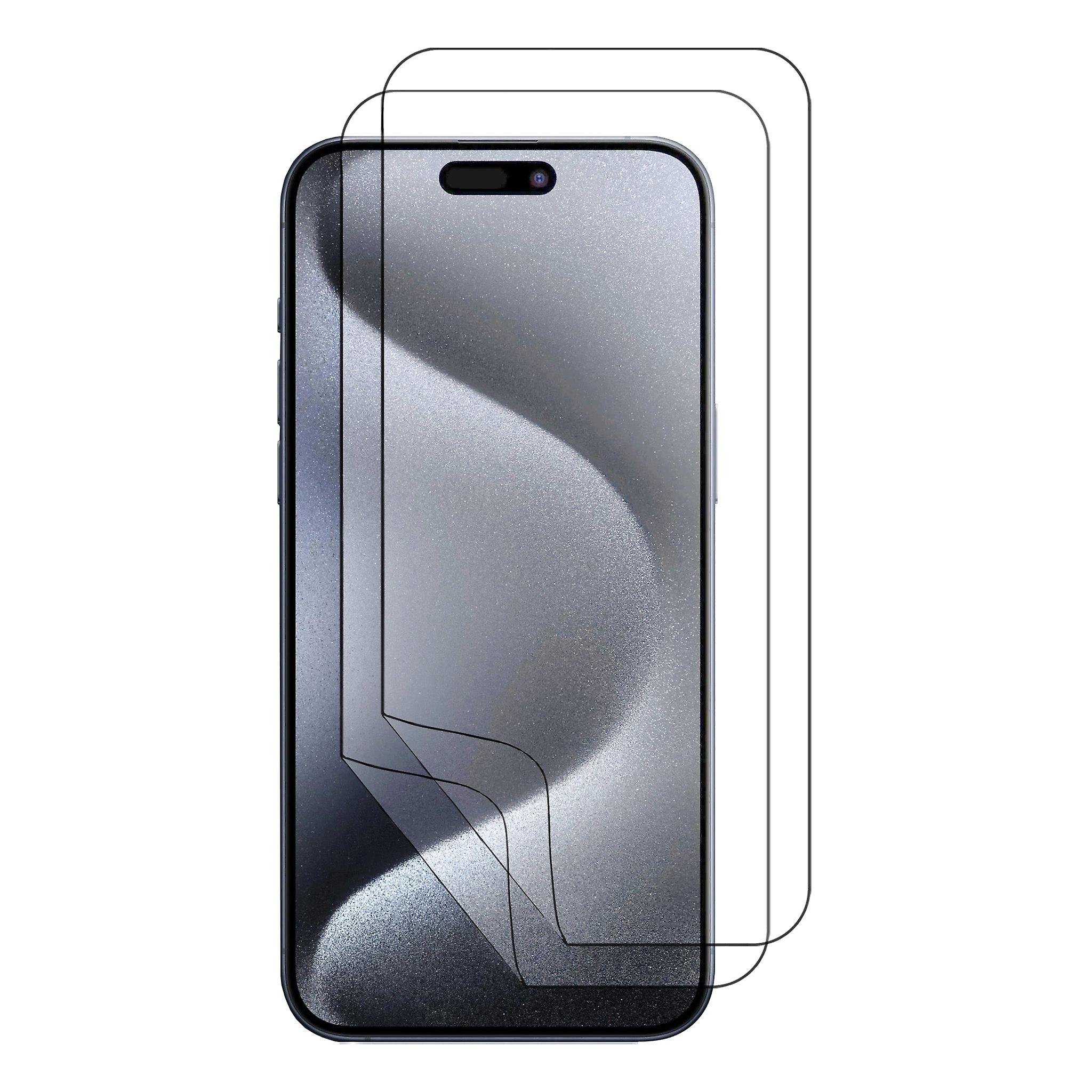 2Pcs Soft Pet Film Screen Protector Guard For Apple Iphone 15 Pro Front