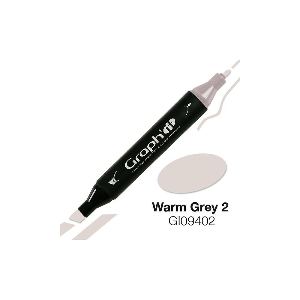 Graph'It Double Tip Marker - Hot Gray 2