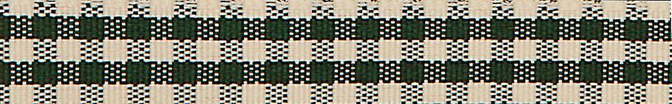 25mm Berisfords Rustic Gingham Ribbon Cedar Green - per 3 metre roll