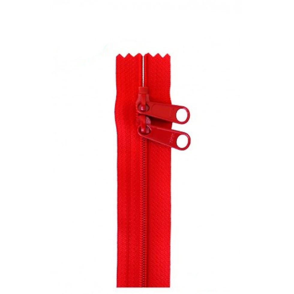 By Annie 2 Way Bag Zips Fastener Atom Red - 75 cm - each