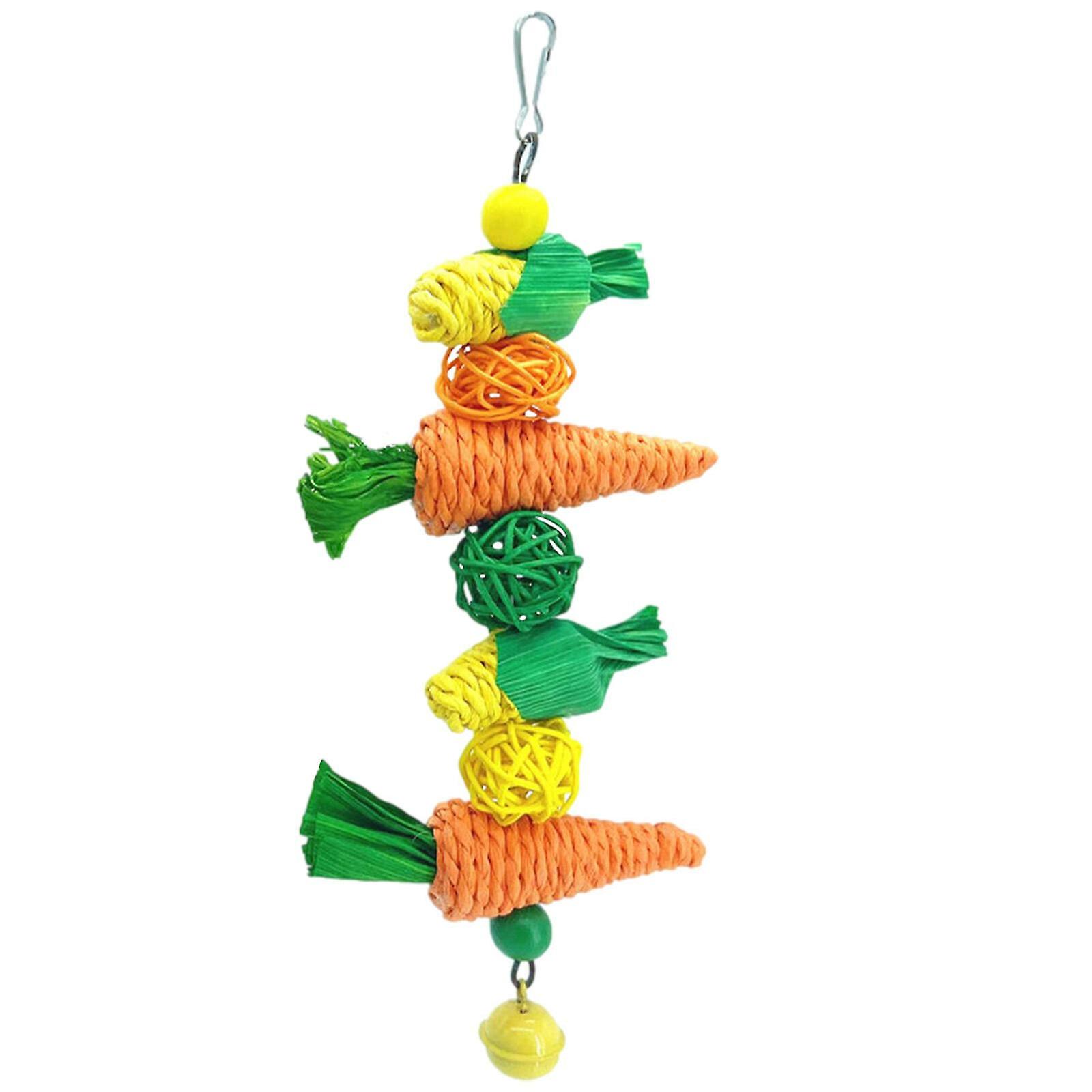 لعبة الطيور الطيور دمية البحث عن الطعام الببغاء الببغاء الكوكاتيل قفص مضغ دمية معلقة