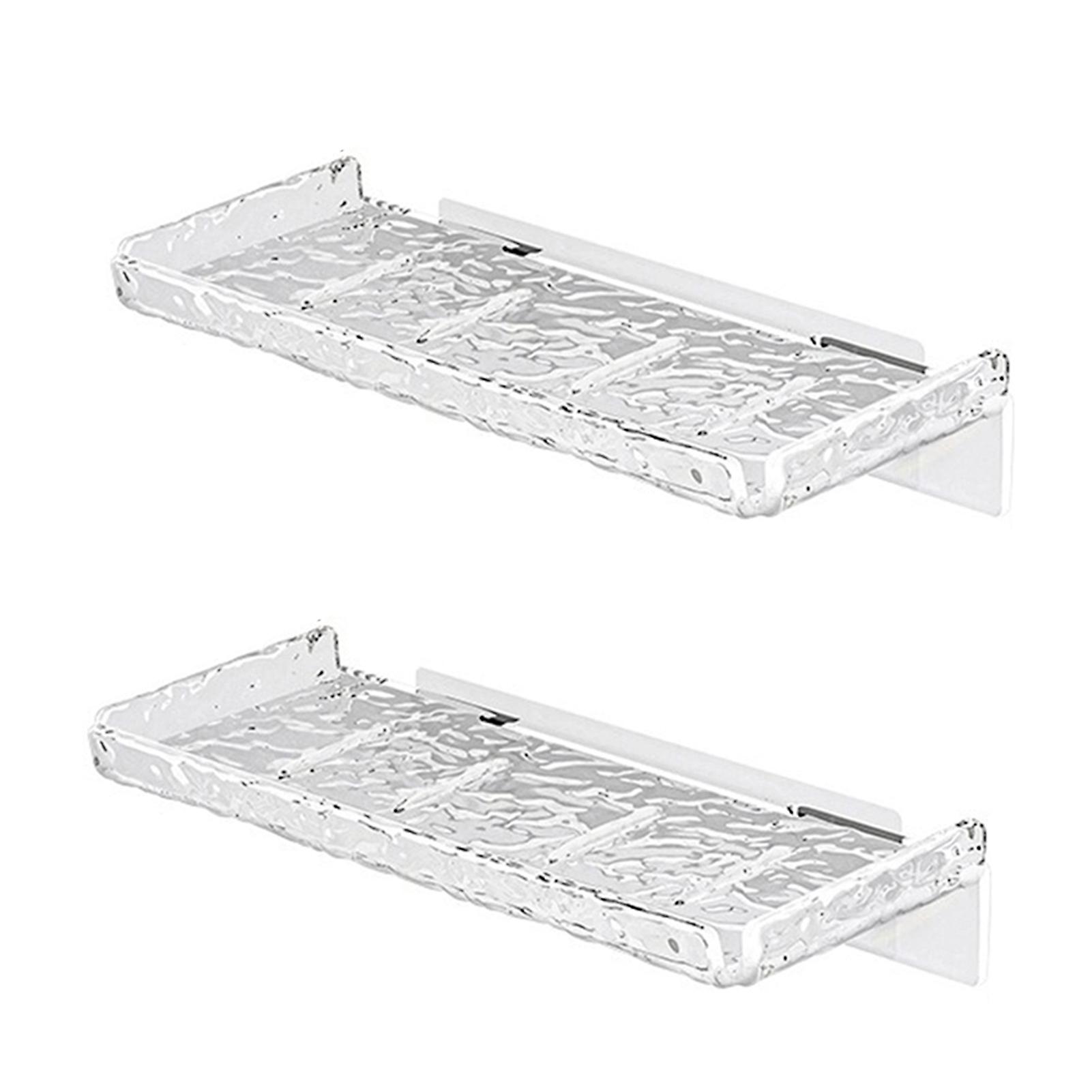 Water Ripples Pattern Wall-Mounted Storage Rack Durable Space-Saving Finishing Box for Home Storage