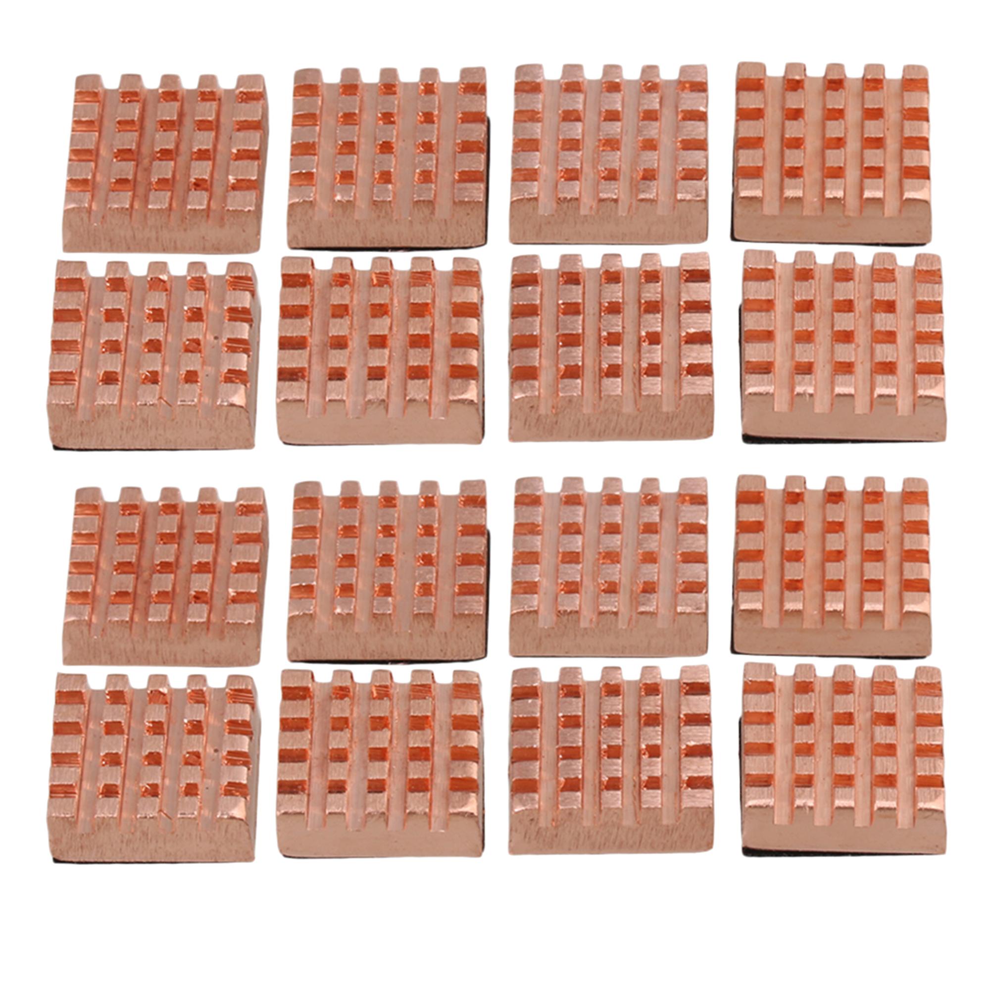 16 PCS Copper Color Memory Heat Sink Laptop Heatsinks for Laptop