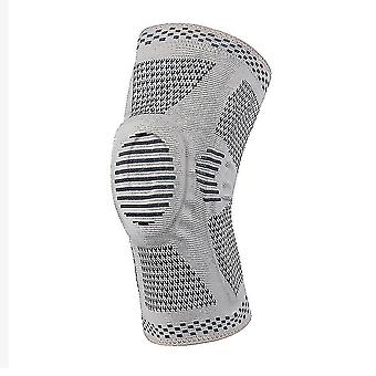 Ny Sport knebeskyttere med silikon pads og side stabilisatorer Strikket Utendørs Basketball beskyttelse Menisk Leg Cover Running Fitness Squat knebøy Knebeskyttere