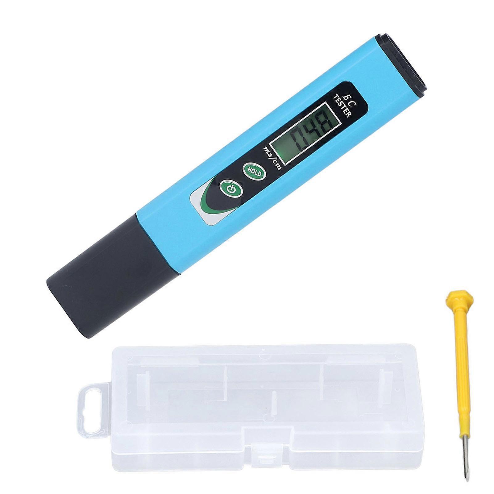 Portable EC Meter ABS LCD Househeld Conductivity Pen ATC Portable Water Quality Measurement Tool