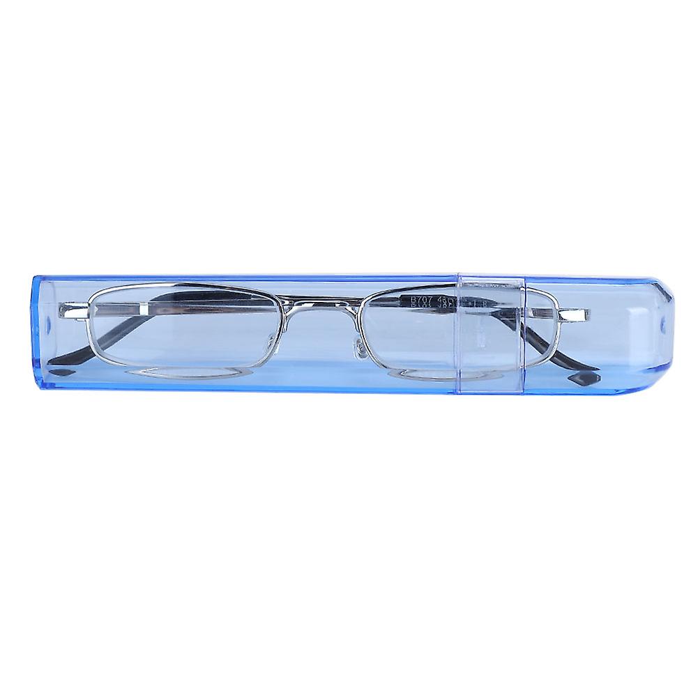 Portable Reading Glasses Visual Fatigue Relief High Definition Presbyopic Glasses with Case(+1.00 )