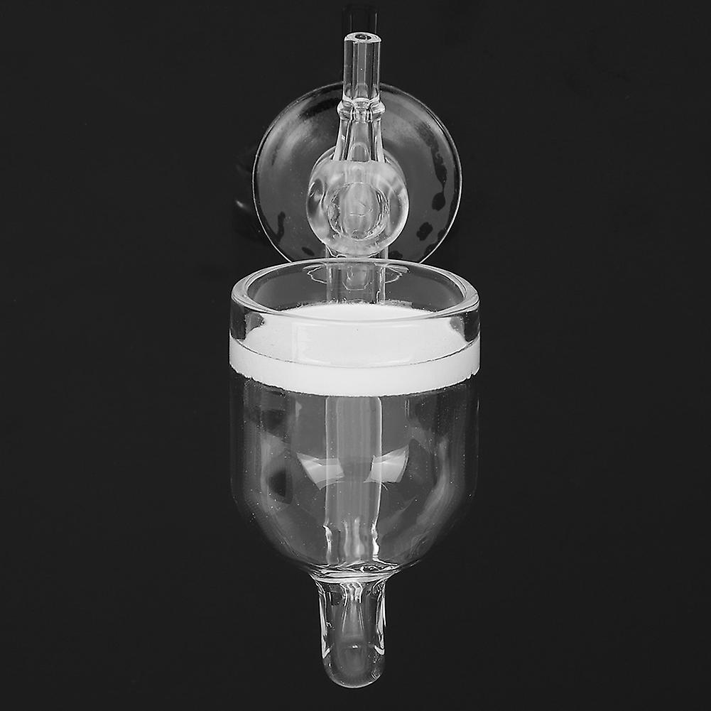 CO2 Aquarium Glass Diffuser 77mm High Transparent Straight Pipe