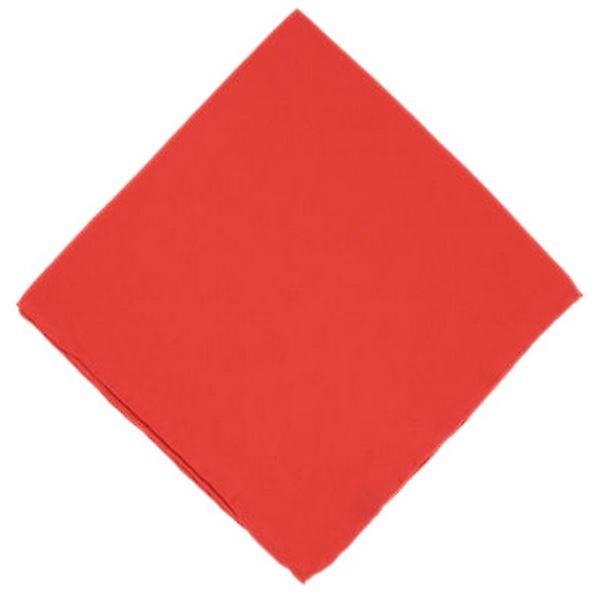 Michelsons de Londres mouchoir de soie uni - Rouge