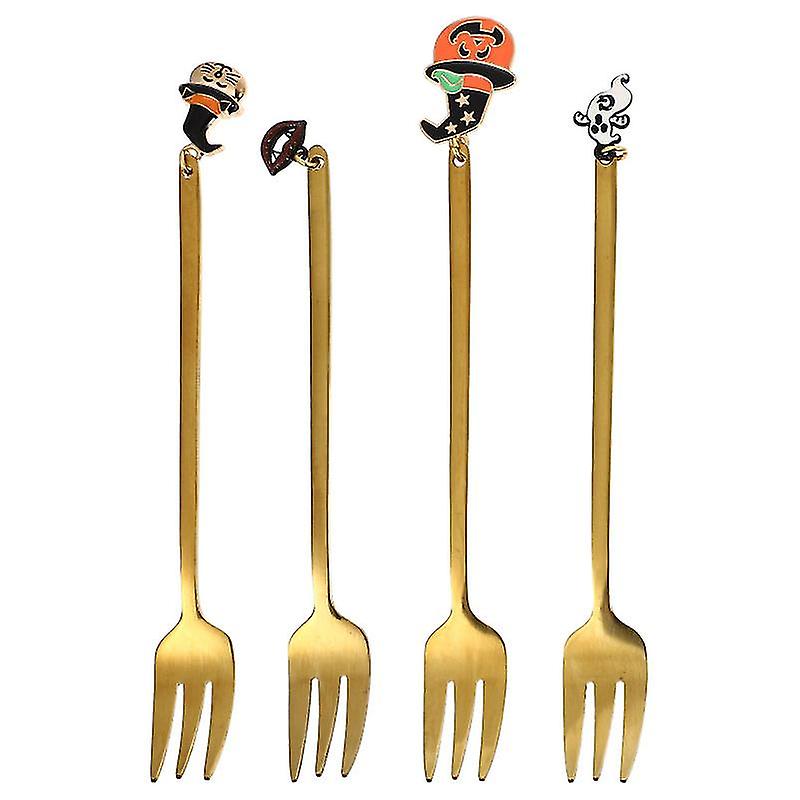 4pcs Halloween Pendant Forks