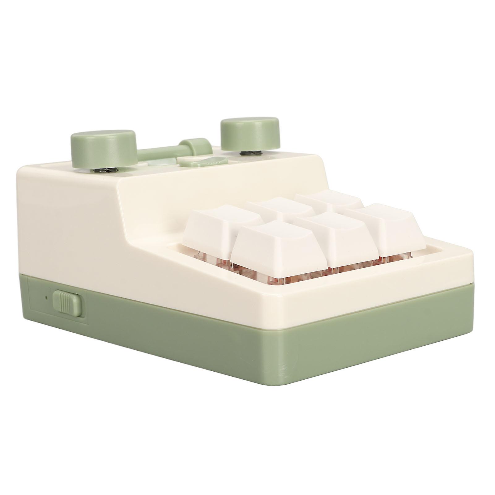 Mini 6 Key Keypad Mechanical Red Switch Support Hot Swappable Programmable Bluetooth Keyboard with RGB Lighting for Gaming 