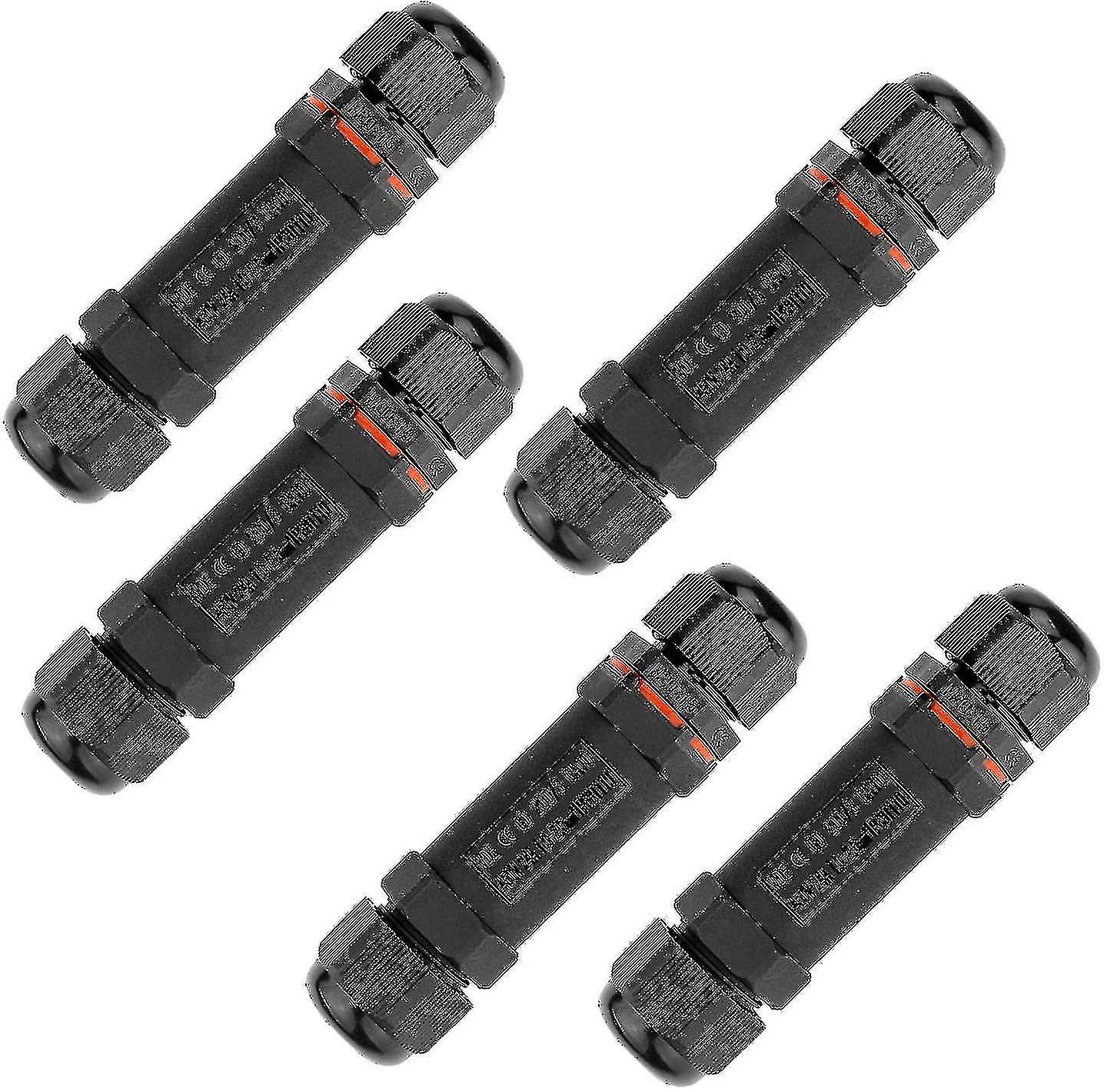 תיבת צומת עמידה למים 5pcs, תיבת צומת Ip68 חיצונית, מחבר עמיד למים