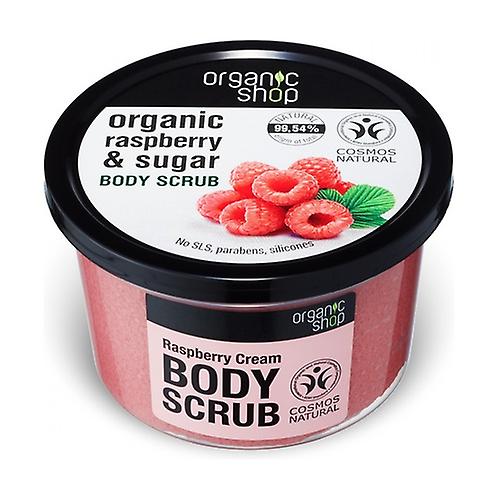 Thick raspberry organic body scrub (bdih) 250 ml