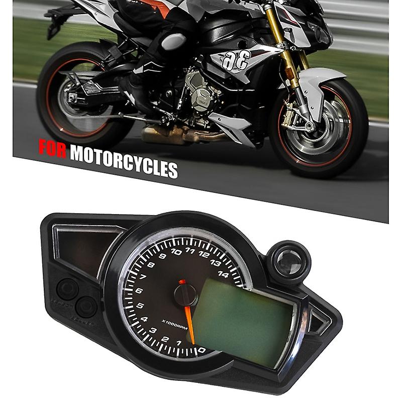 Universal Motorcycle Digital Meter Assembly Speedometer Odometer Motorcycle LCD Meter Multi-Functional Gauges Instrument