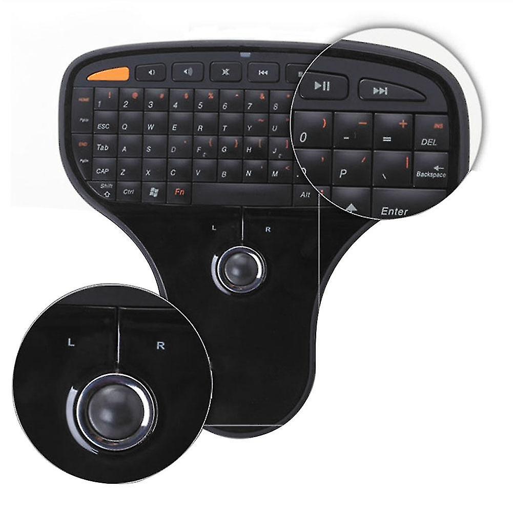 N5901 Mini Wireless Remote Keyboard Air Mouse With Trackball  Ultra-light Multimedia Control Function For Android Tv Box