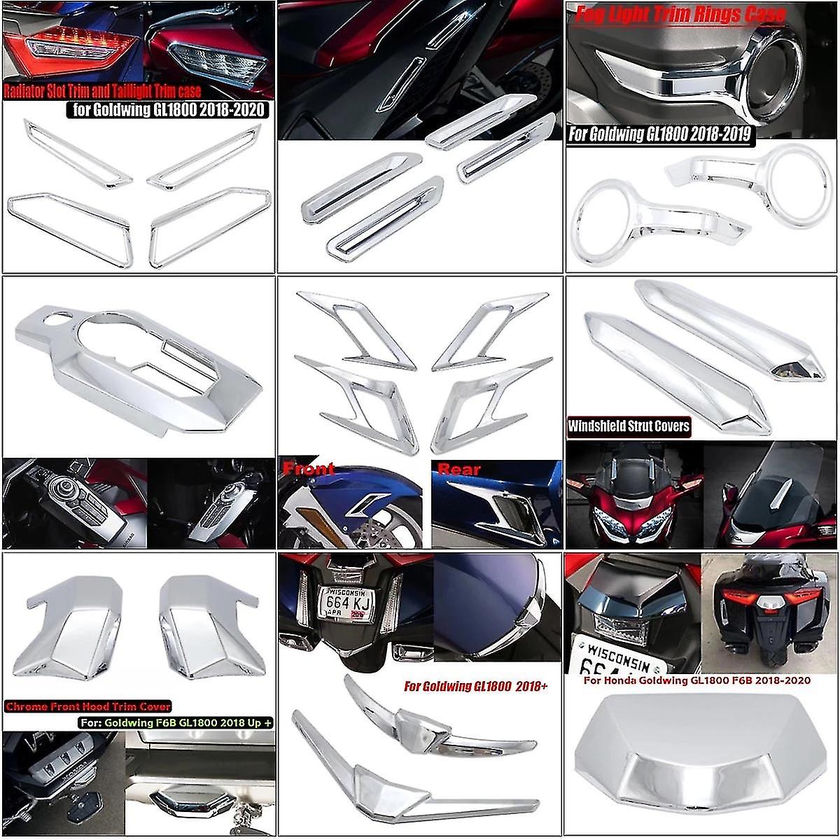 Juego De Cubiertas Decorativas Para Motocicleta, Embellecedor Cromado Delantero Y Trasero Para Honda