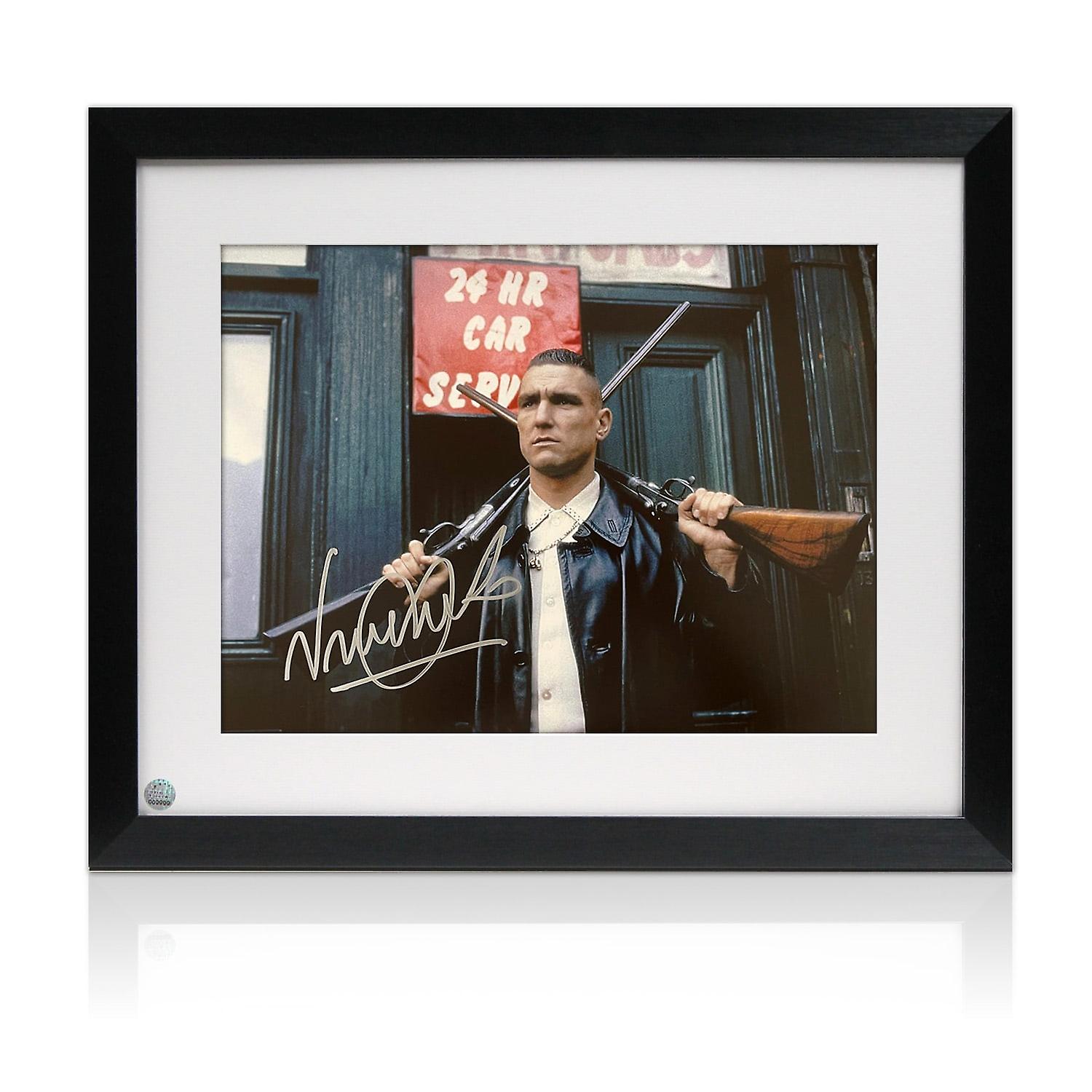 Vinnie Jones Signed Lock, Stock & Two Smoking Barrels Photo: Big Chris. Framed