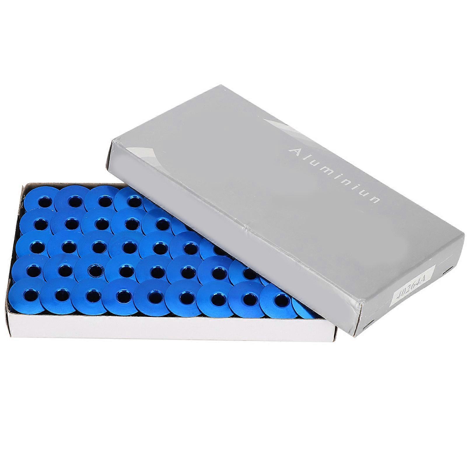 100pcs Sewing Machine Bobbins Aluminum Sewing Machines Replacement PartBlue