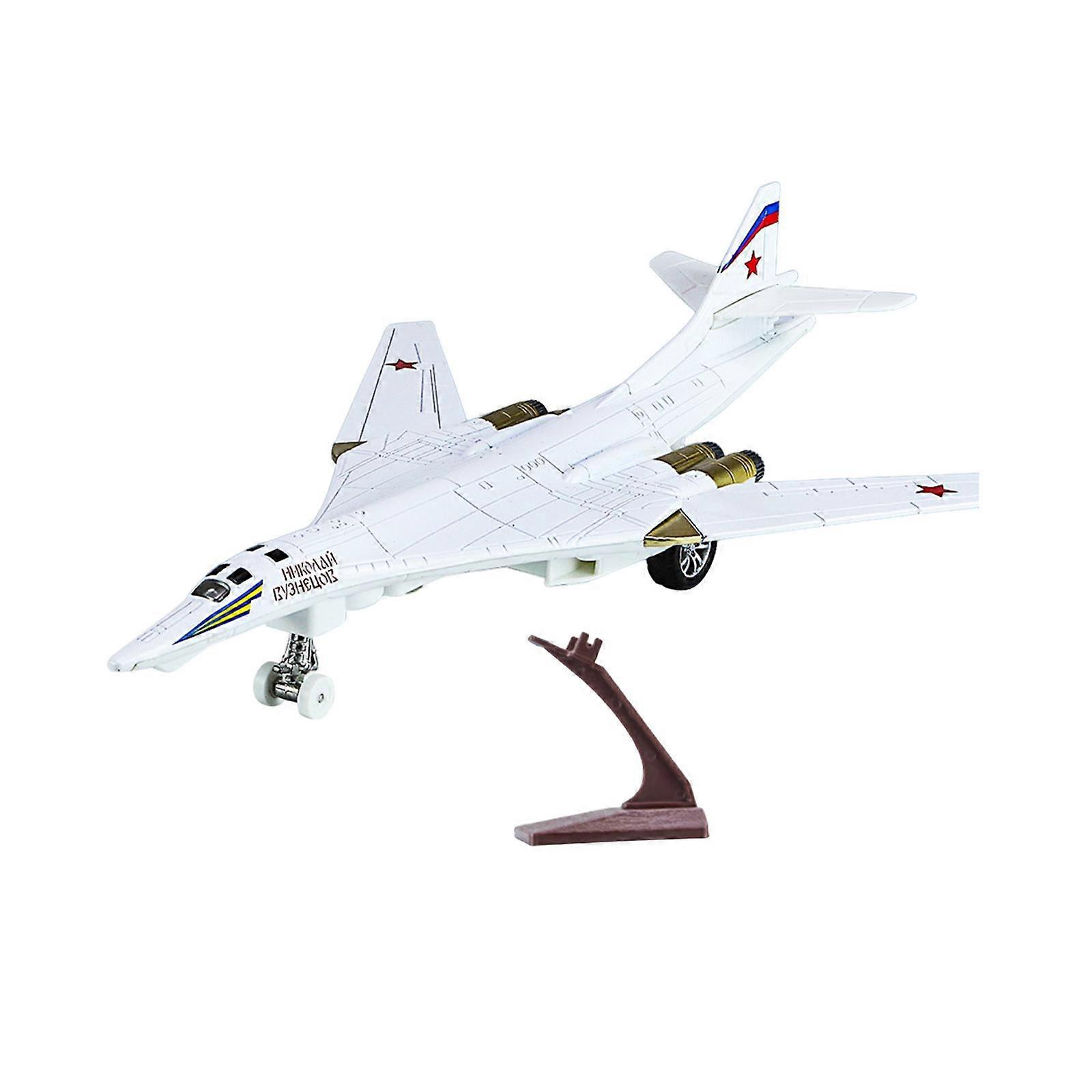 Moule d'avion à collectionner, décoration de table portable, jouet miniature de simulation, blanc