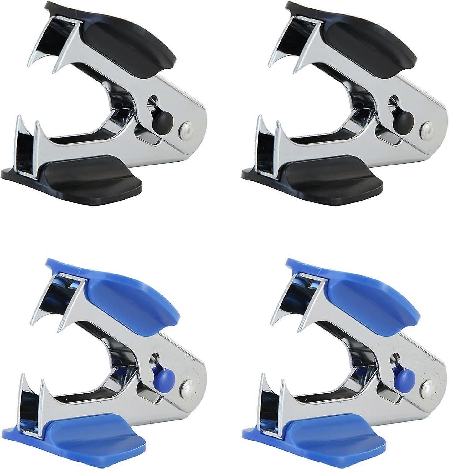 Set of 4 Mini Staple Pullers - Small Staple Puller (Black, Blue) 4.5*5.5*11mm