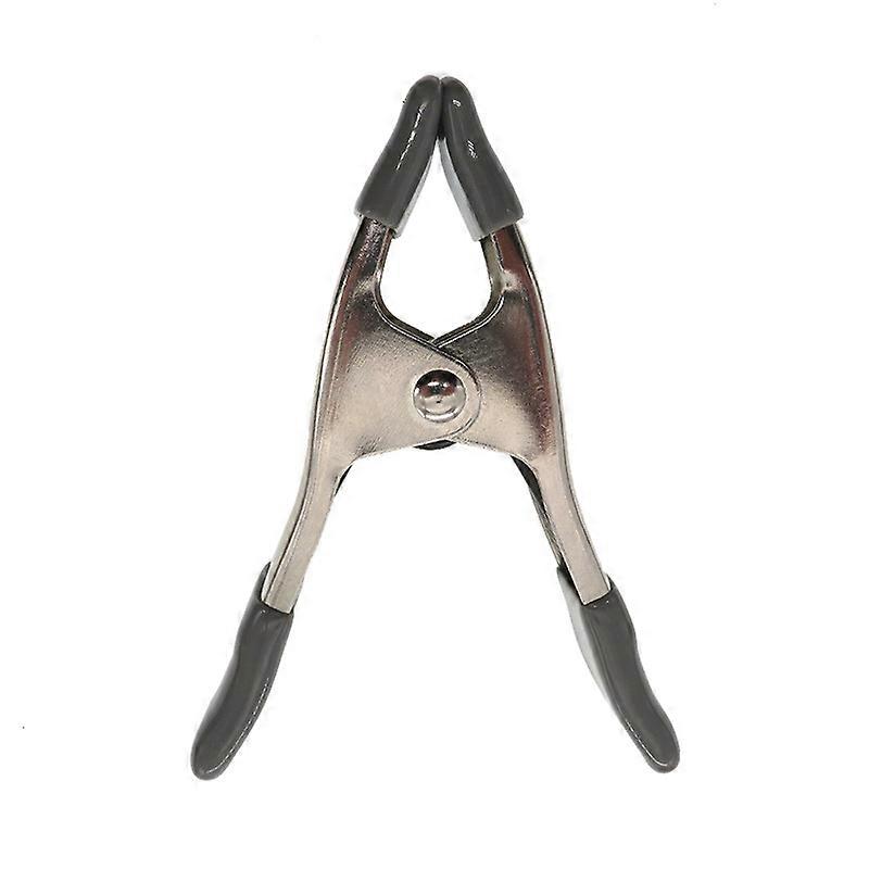 Steel spring clip set - 15 pieces, Silver