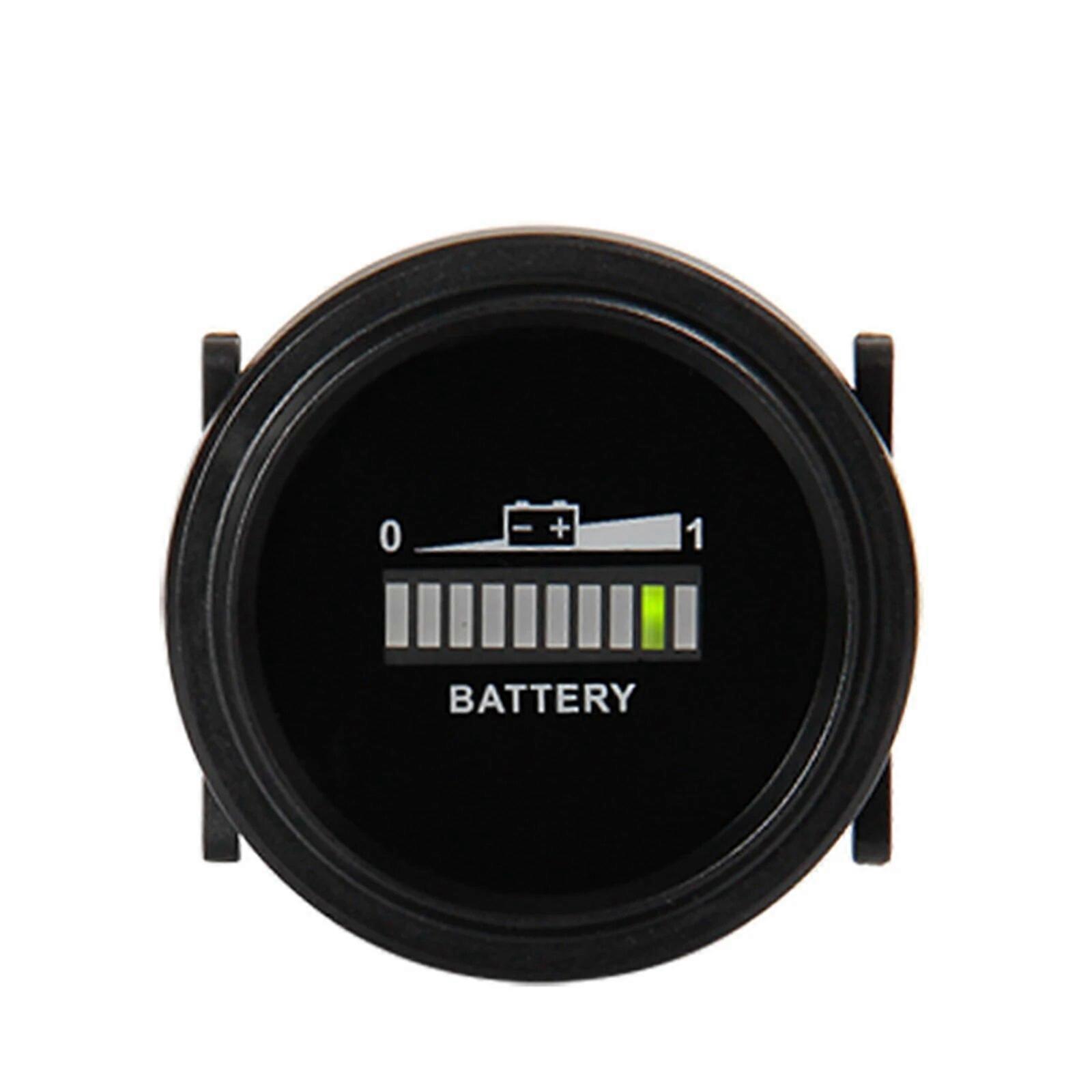 Battery Meter Voltage Range 12V 24V 36V 48V 72V , for Electric Vehicles, Forklifts, Golf Carts Capacity Indicator Power Meter FN9U8607