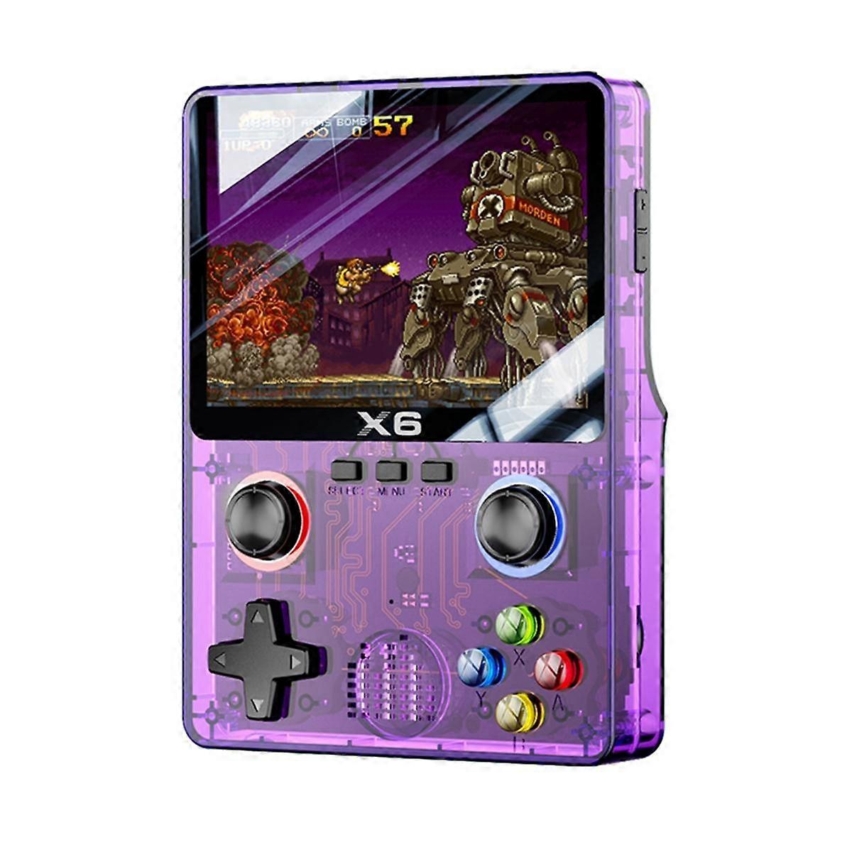 X6 Retro Game Console 3.5inch IPS Screen Portable Handheld Game Player Retro Arcade Support 11 Emulators Kid Gifts 32G B