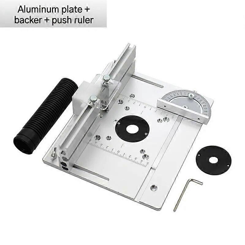 3 في 1 الألومنيوم راوتر الجدول إدراج لوحة الكهربائية الخشب راوتر آلة التشذيب الوجه لوحة تثبيت تباعد حفرة 85 * 85mm 70 * 60mm