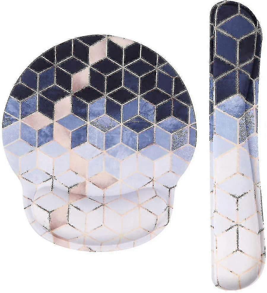 Keyboard Wrist Rest Pad And Mouse Wrist Rest Support Mouse Pad Set. Non Slip